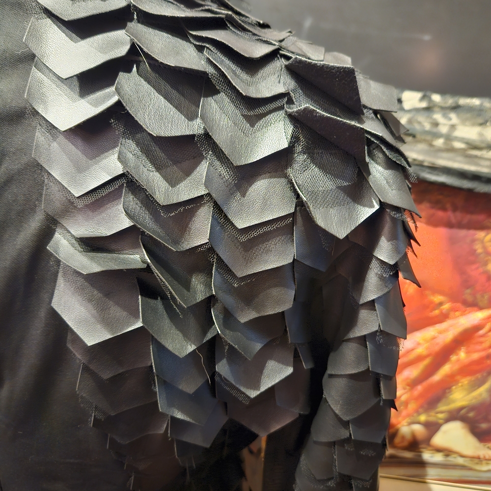 Fashion Nova Black Long Sleeve Dress with Textured Detail - Picture 4 of 4